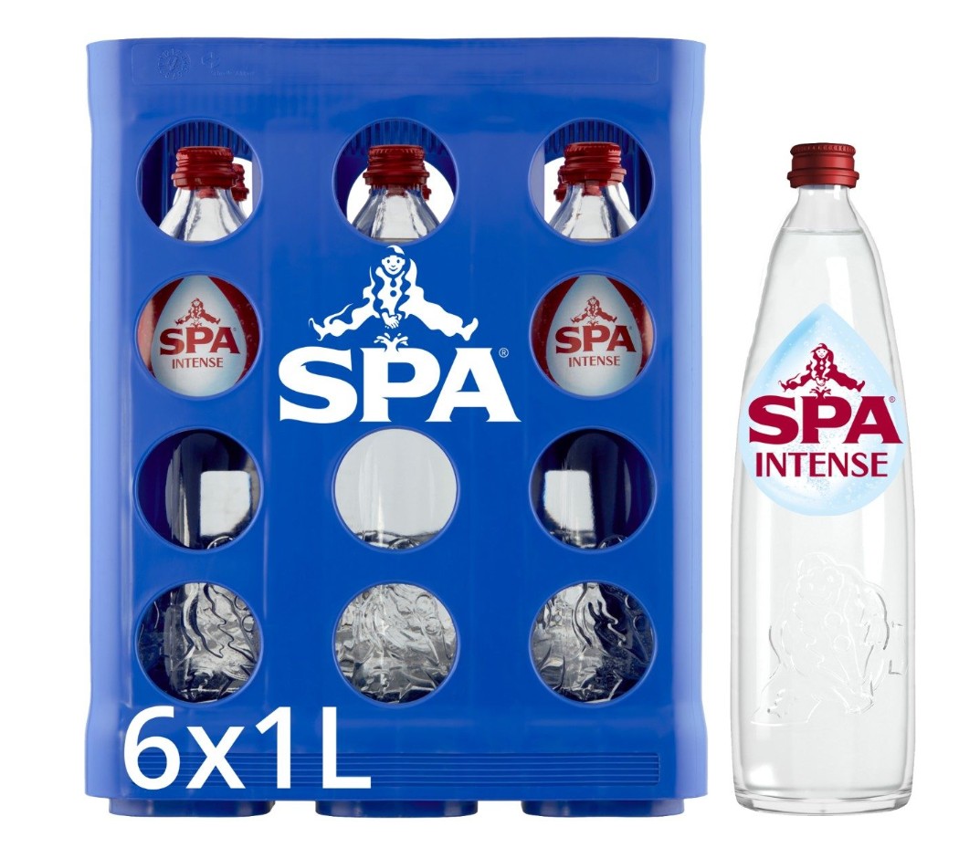 Spa Intense Rood Glazen Fles 6x1lt